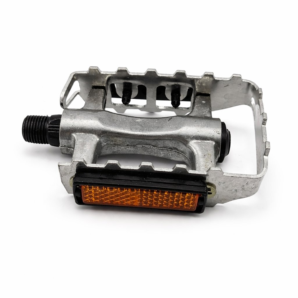 [PED-GEN-MTB-P] Pedales Plataforma Genérico MTB Jaula Plateado 110x80mm