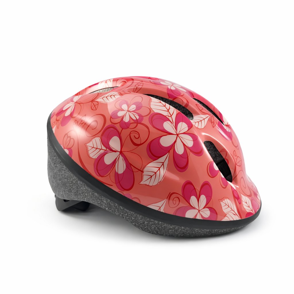 [CAS-RAD-FLO-R] Casco Infantil Radical Mountain Floreado Rosado 46-54cm