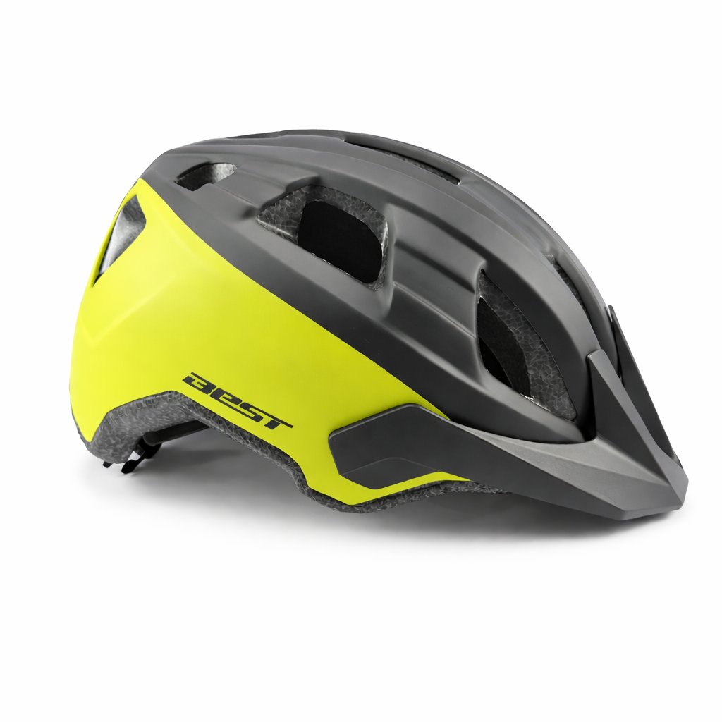 [CAS-BES-BIC-V] Casco Enduro Abierto Best Bicolor Verde neón/Negro 58-62cm