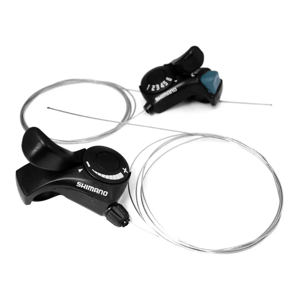 MANILLA CAMBIO SHIMANO TOURNEY SL-TX30 PAR 6R-L (FRICTION) 2050X1800MM INNER,  BLACK