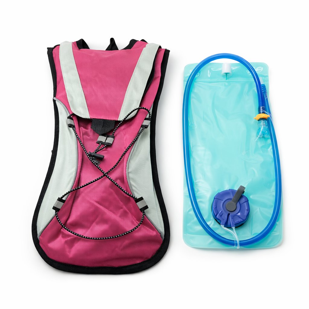 [MOC-AIR-BOL-R] Mochila de hidratación Airflow Bolsa de agua 2L Rosado 255x225x50mm