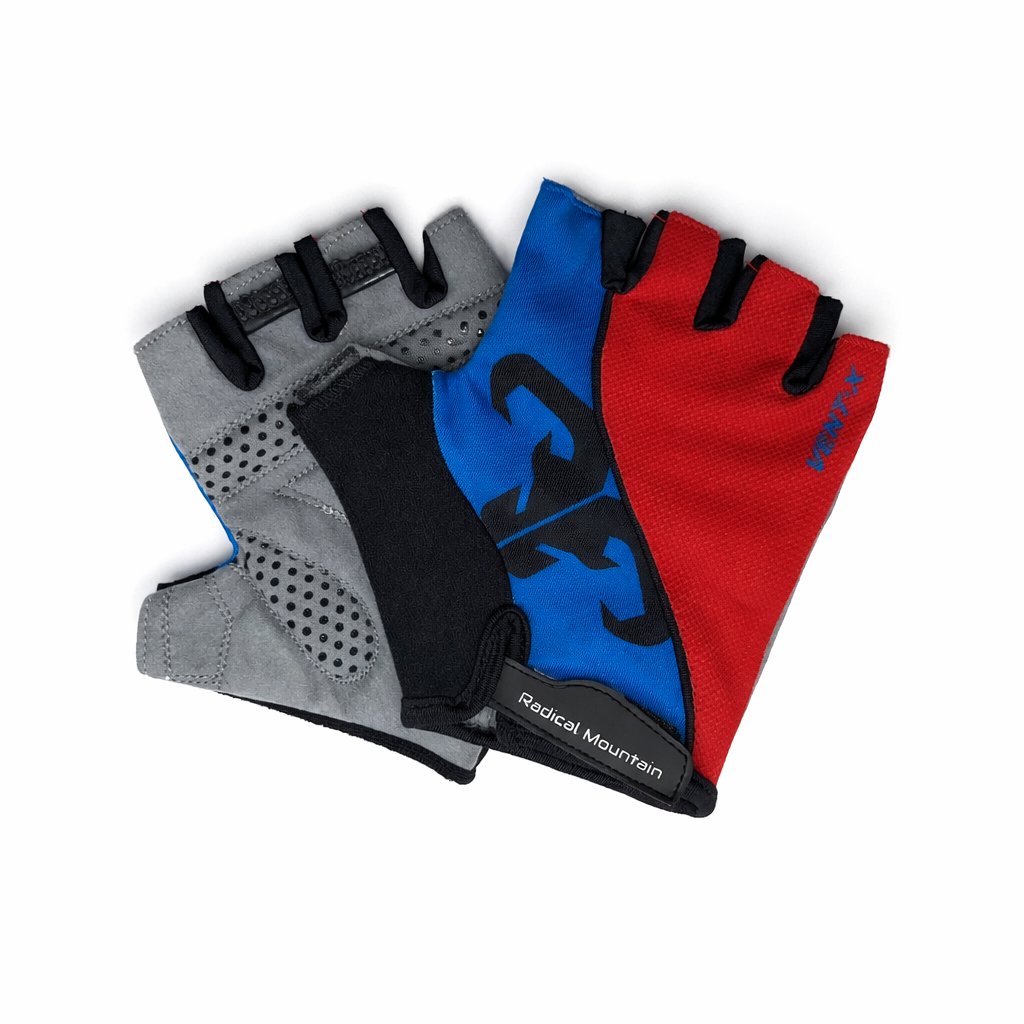 [GUA-RAD-145-A4] Guantes cortos Radical Mountain 1454 Azul/Rojo,L