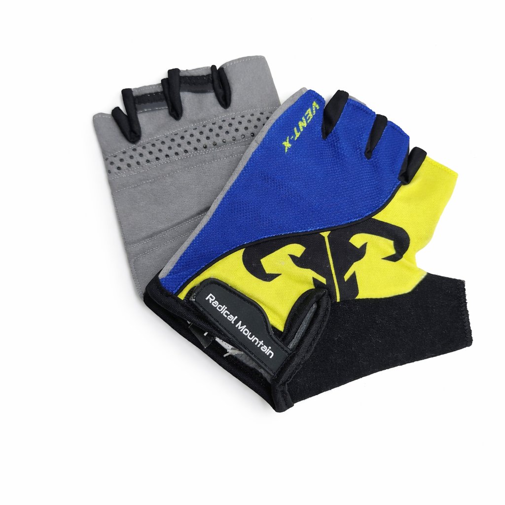 [GUA-RAD-145-Y4] Guantes cortos Radical Mountain 1454 Yellow/Blue,L