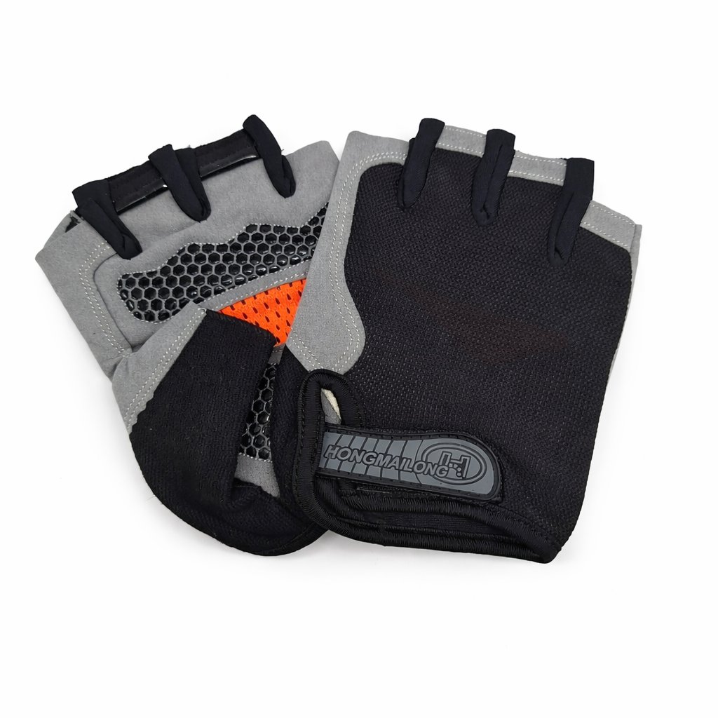 Guantes cortos Hongmailong Estándar Negro,XL