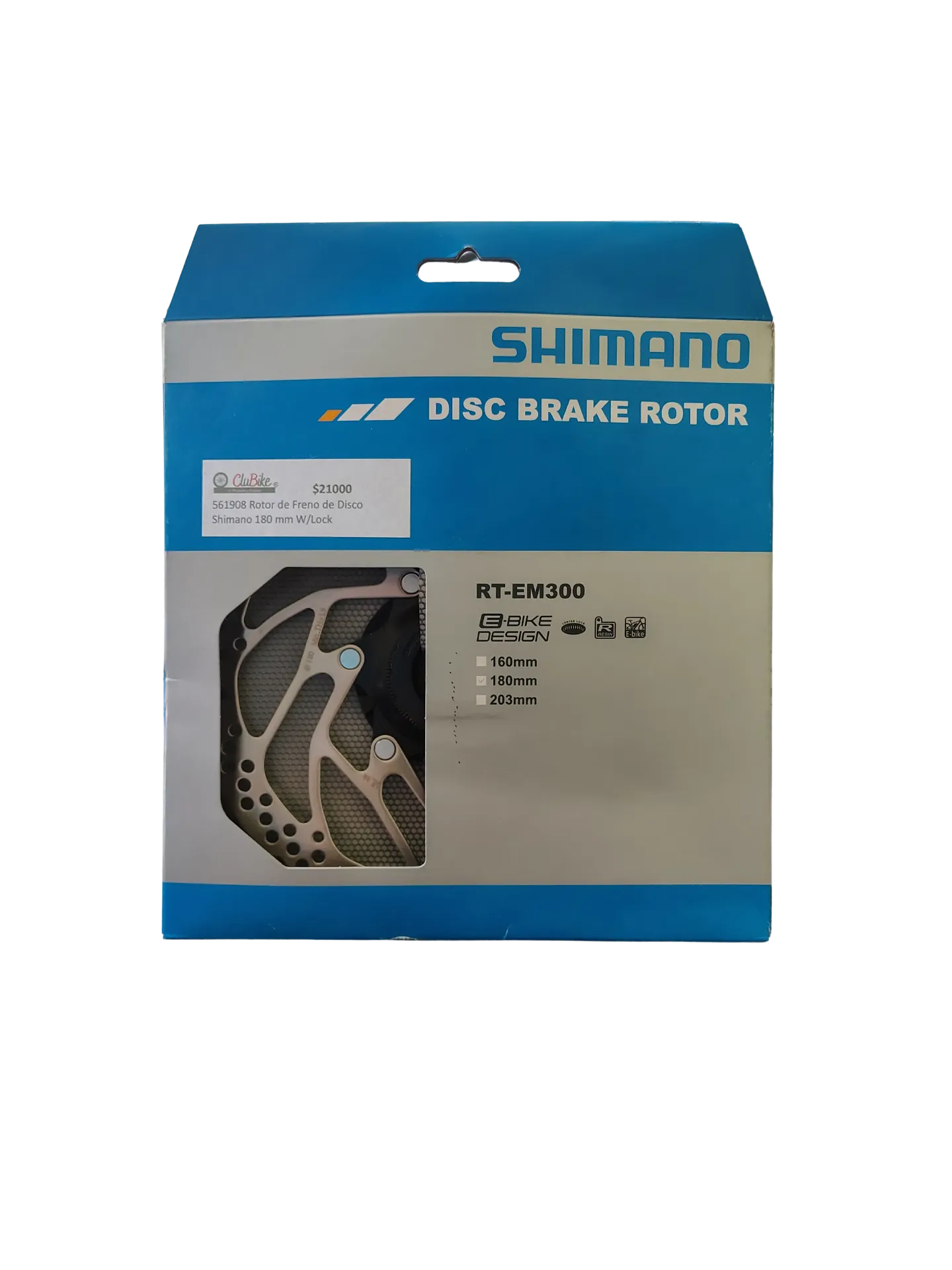 [DIS-FRE-SHI-180R] Disco de Freno Shimano Rotor RT-EM300 180 mm