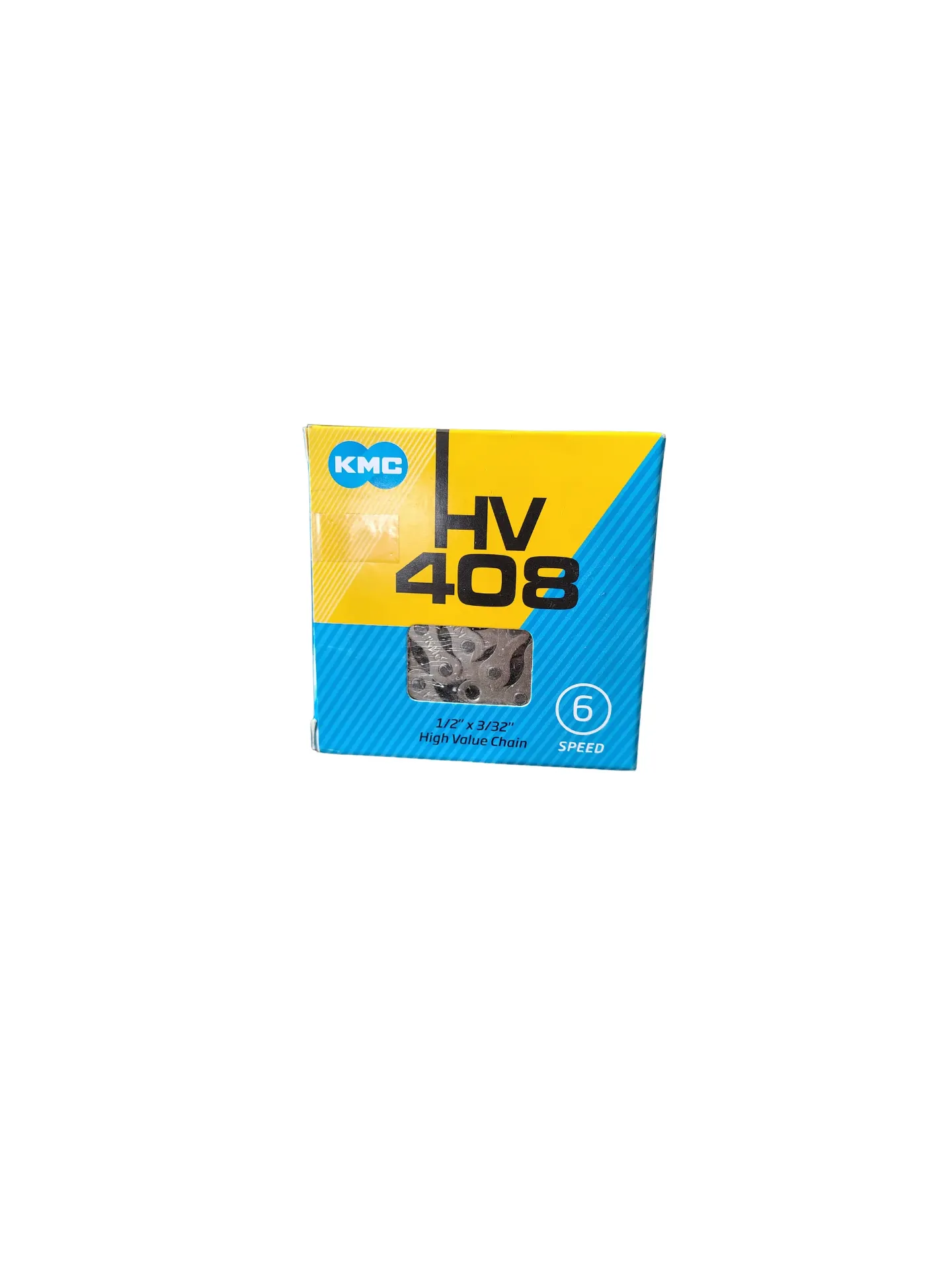 [CAD-KMC-HV40-Vel-6] Cadena 116L 6 Vel KMC HV408 Plata 1/2" x 3/32"