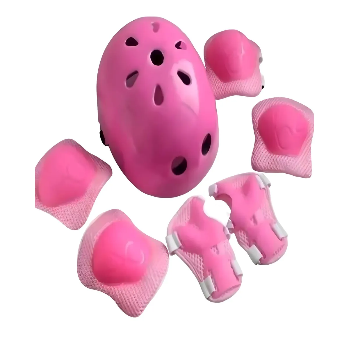 KIT SEGURIDAD GENERICO CASCO NIÑA/NIÑO RODILLERA CODERA