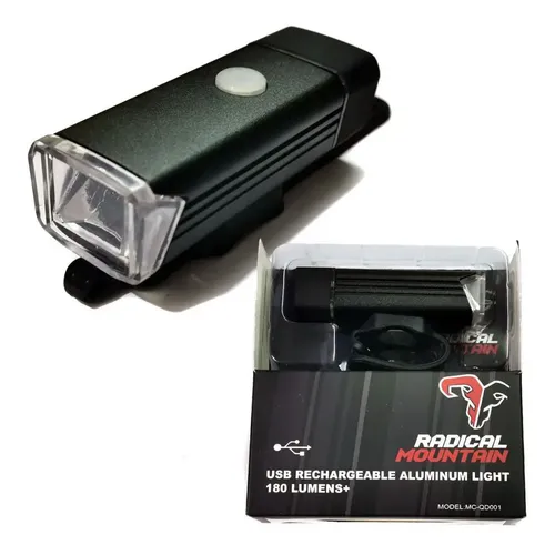 LUZ RADICAL MOUNTAIN USB RECARGABLE LUMENS 180