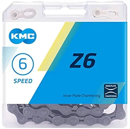 [CAKMCZ6] CADENA KMC 6/7/8 VELOCIDADES Z6 1/2" X 3/32" GRIS