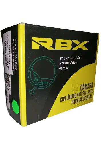 [CMA275F01] CAMARA AUTOSELLANTE ARO 27.5 X 1.50/2.20 VALVULA FRANCESA 48mm RBX