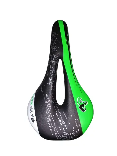 [SPRMNVB01] SILLÍN PROSTÁTICO RADICAL MOUNTAIN NEGRO VERDE BLANCO 15 X 27 CM