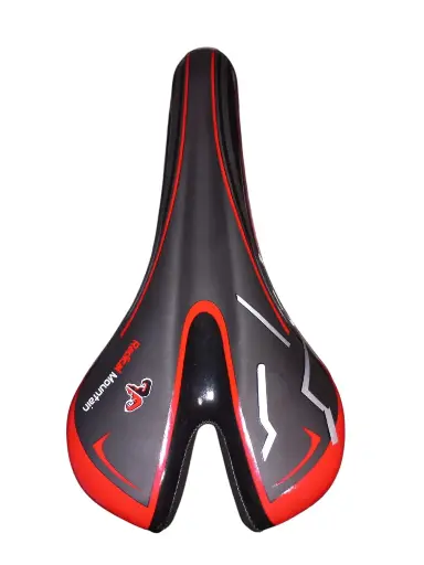 [SIPRMNR01] SILLÍN PROSTÁTICO RADICAL MOUNTAIN NEGRO ROJO 15 X 28 CM